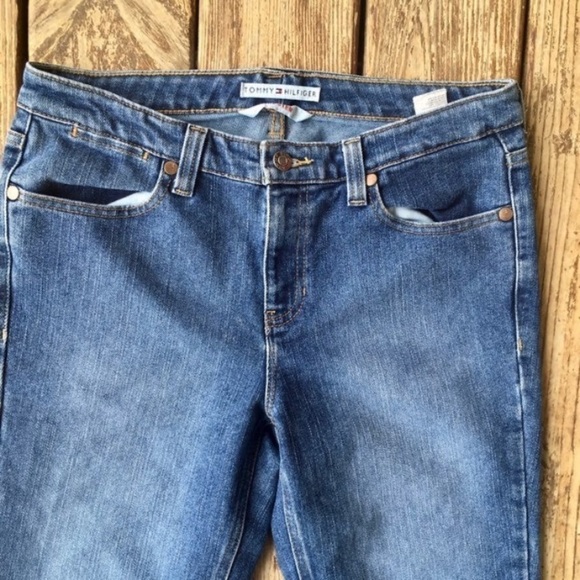 Tommy Hilfiger | Vintage Hipster 90s Y2K Mom Boyfriend Cropped Straight Jeans - Picture 4 of 8